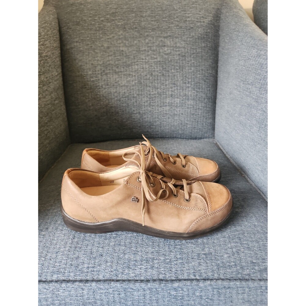 Finn Comfort Women's "Soho" Brown Leather Lace-Up Shoes Size 38 US 7.5